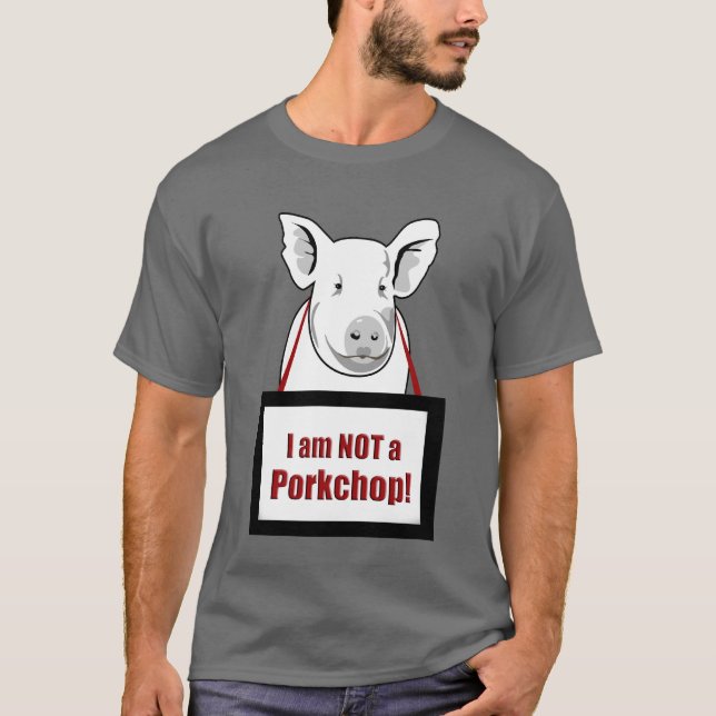 Camiseta Hog Vegetario Vegetario No Porkchop (Anverso)