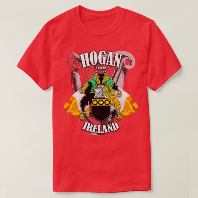 Camiseta Hogan Nombre de la familia Inglés e Irlandés (Diseño del anverso)