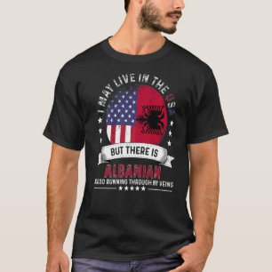 Camiseta Hogar albanés-norteamericano en Alba, patriota nor