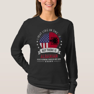 Camiseta Hogar albanés-norteamericano en Alba, patriota nor
