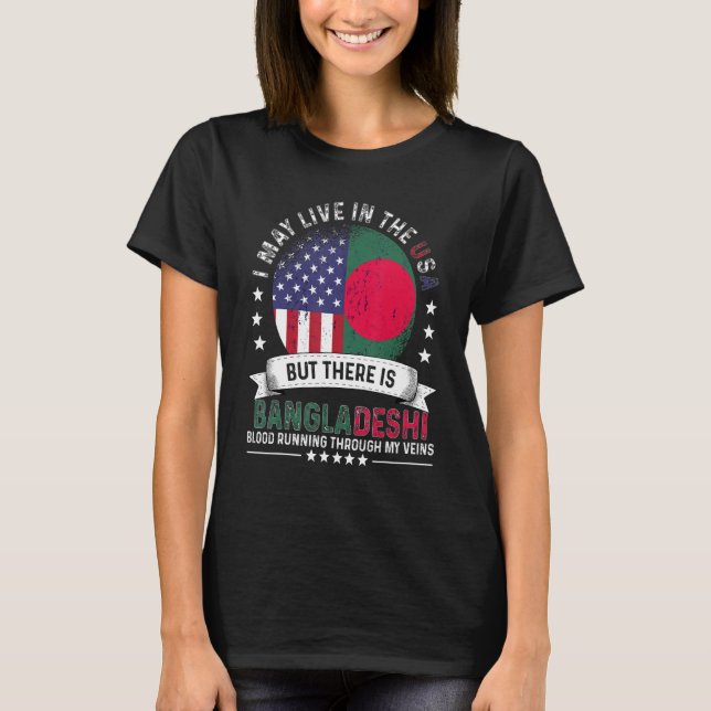 Camiseta Hogar bangladesí estadounidense en Bangladesh Patr (Anverso)