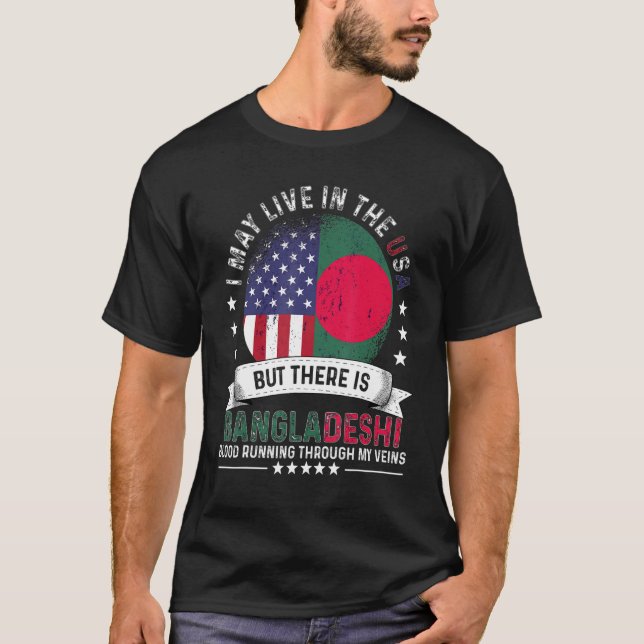 Camiseta Hogar bangladesí estadounidense en Bangladesh Patr (Anverso)