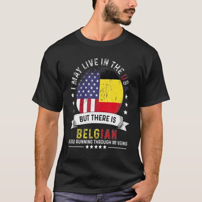 Camiseta Hogar Belga Estadounidense En La Universidad Estad (Anverso)