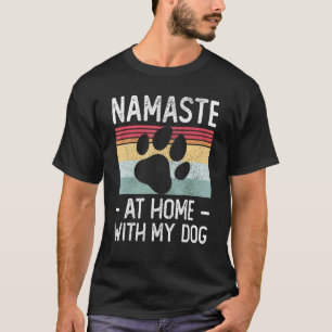 Camiseta Hogar con nombre de yoga con mi perro 1
