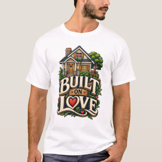 Camiseta Hogar Construido Sobre el Amor