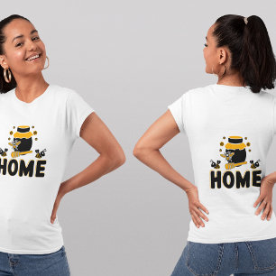 Camiseta "HOGAR" de abeja de dibujos animados y ta