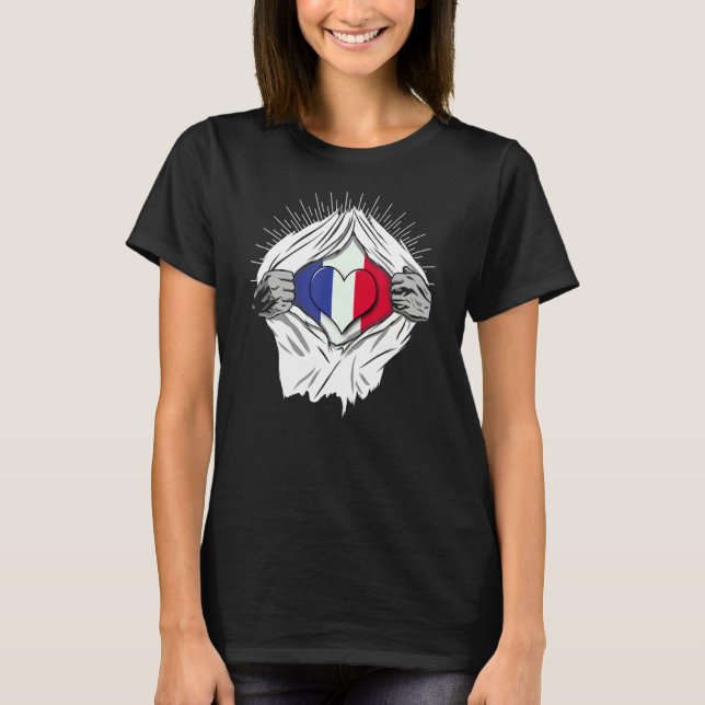 Camiseta Hogar de bandera francesa (Anverso)
