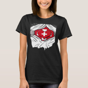 Camiseta Hogar de bandera suiza en Suiza