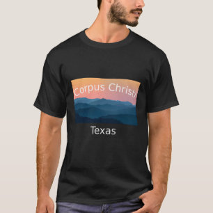 Camiseta Hogar de Corpus Christi Texas Mountain Sunset