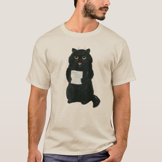 Camiseta Hogar de Gato Negro Dulce Hogar Refugio de Rescate (Anverso)