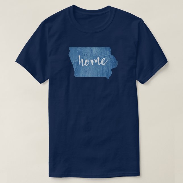 Camiseta Hogar de Iowa Grano de Madera (Diseño del anverso)