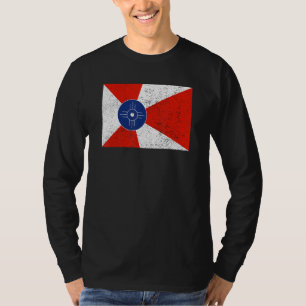 Camiseta Hogar de Kansas con bandera Wichita de época retro