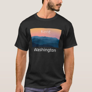 Camiseta Hogar de Kent Washington Mountain Sunset