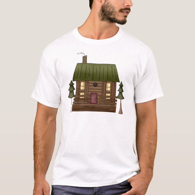 Camiseta Hogar de la cabaña de madera (Anverso)