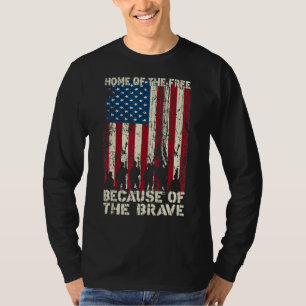 Camiseta Hogar De Los Libres Debido A La Valiente Angustia
