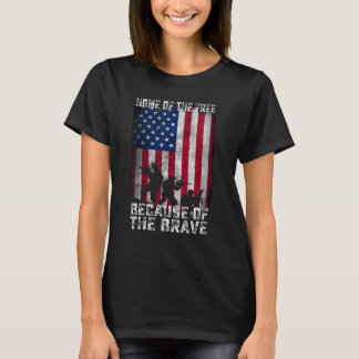 Camiseta Hogar De Los Libres Debido A La Valiente Angustia