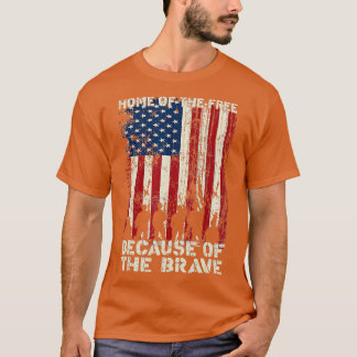 Camiseta Hogar De Los Libres Debido A La Valiente Angustia