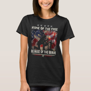 Camiseta Hogar De Los Libres Debido A Los Valientes Orgullo