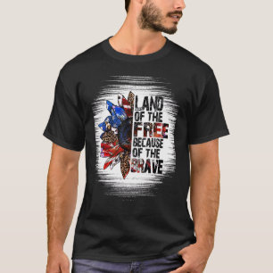 Camiseta Hogar De Los Libres Debido A Los Valientes Veteran
