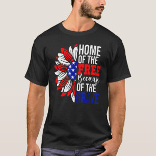 Camiseta Hogar De Los Libres Por El Valiente Norteamericano