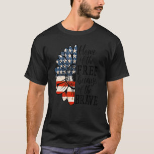 Camiseta Hogar De Los Libres Por La Valiente Fl Patriótica