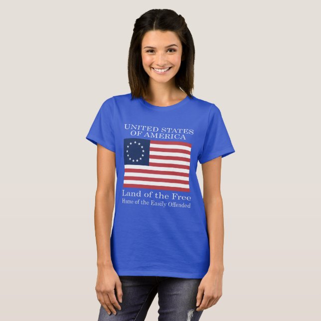 Camiseta Hogar de los más fácilmente ofendidos (Anverso completo)