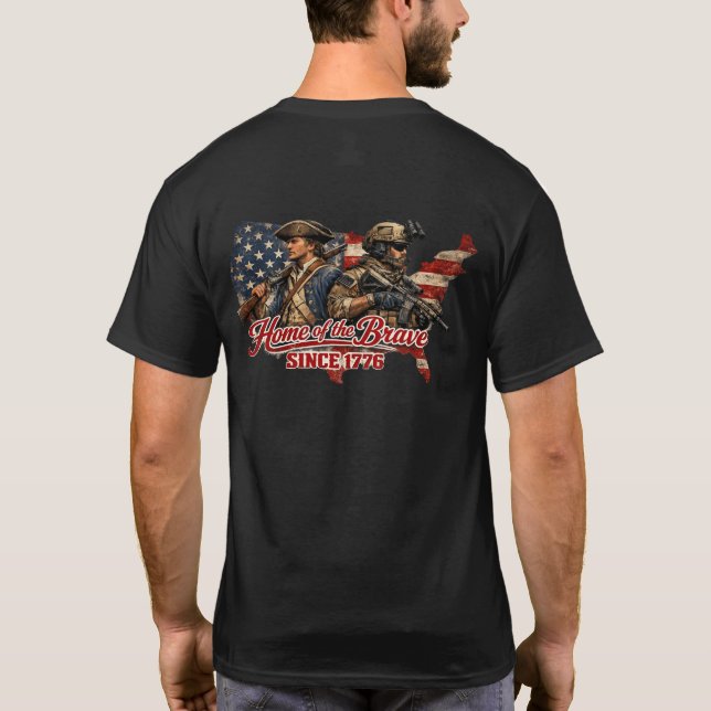 CAMISETA HOGAR DE LOS VALIENTES (Reverso)