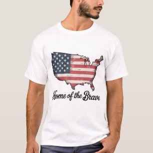Camiseta Hogar de los Valientes 4 de Julio Patriótico