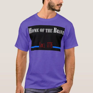 Camiseta Hogar de los valientes gran patriotismo 4 de julio