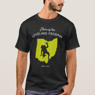 Camiseta Hogar De Loveland Frogman Ohio Usa 1