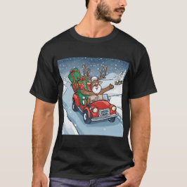 Camiseta Hogar De Manejo De Renos Para Navidades