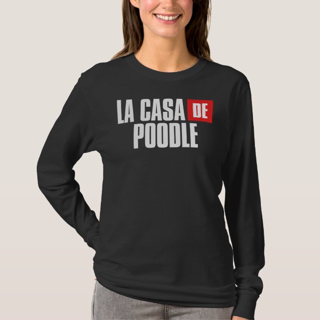 Camiseta Hogar De Perro De Poodle Para Mamá (Anverso)