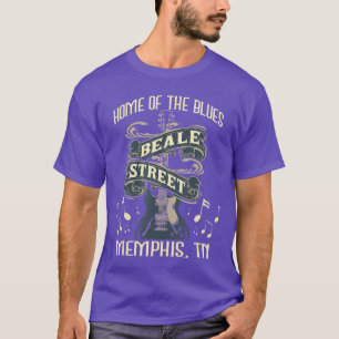 Camiseta Hogar del Blues Beale Street Memphis Músico Guit
