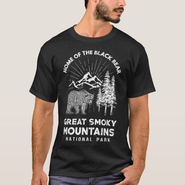 Camiseta Hogar Del Oso Negro Gran Nación De Montañas Smoky (Anverso)