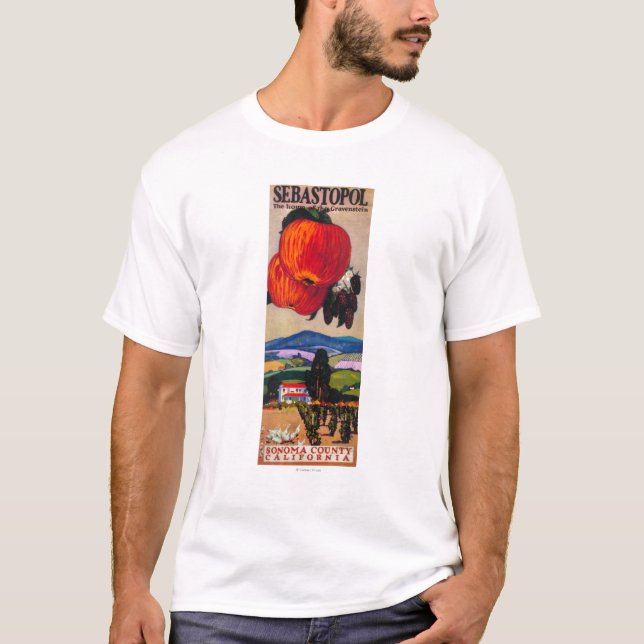 Camiseta Hogar del poster de Gravenstein (Anverso)