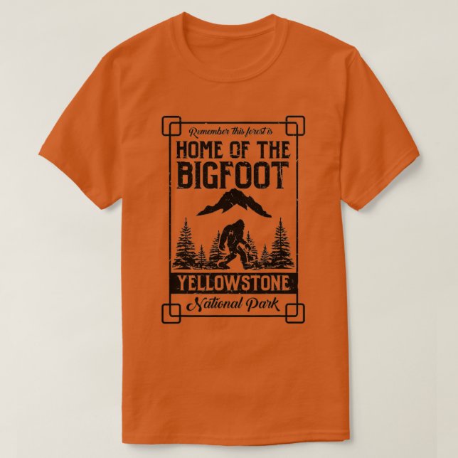 Camiseta Hogar del regalo del Parque Nacional de Yellowston (Diseño del anverso)
