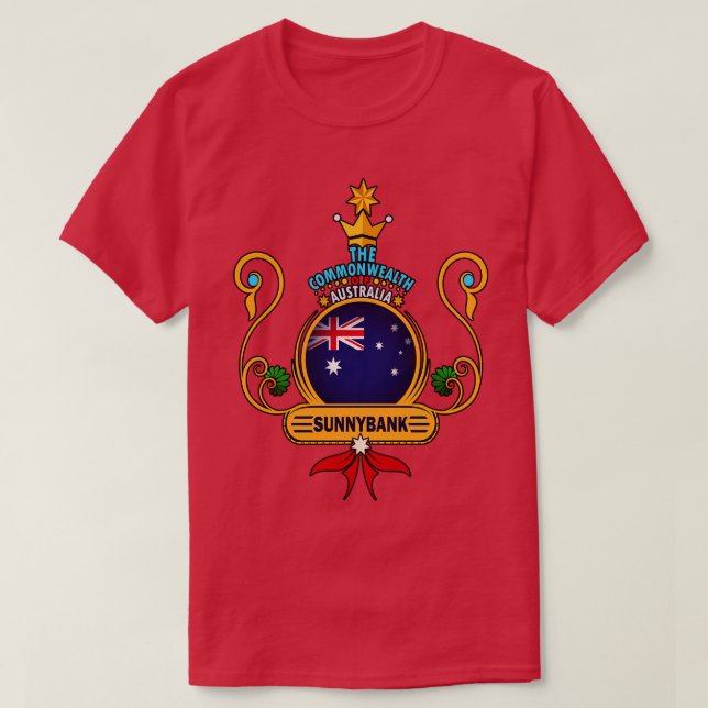 Camiseta Hogar del suburbio de Sunnybank Bandera australian (Diseño del anverso)