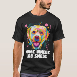 Camiseta Hogar donde Lab Sheds rescatan al perro Labrador R