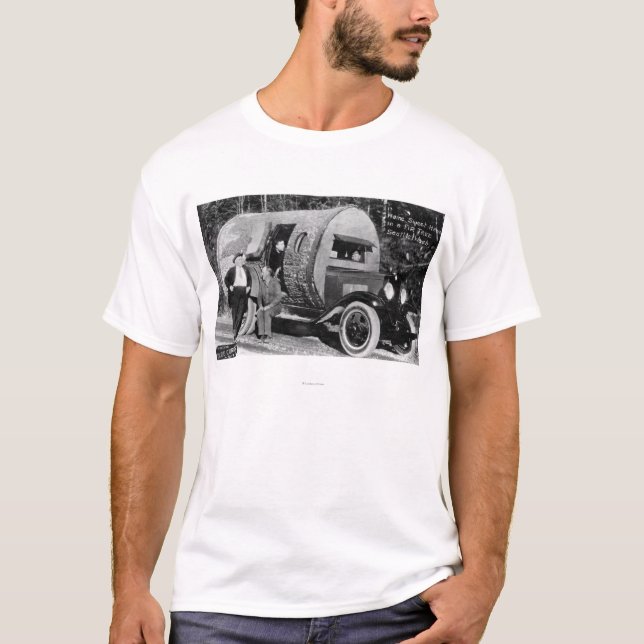 Camiseta Hogar dulce casero en un árbol de abeto (Anverso)