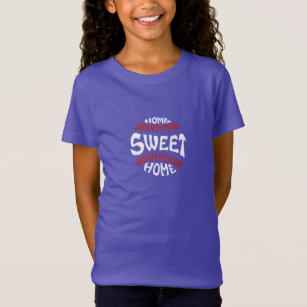 Camiseta Hogar dulce Hogar, softball, béisbol, balón casero
