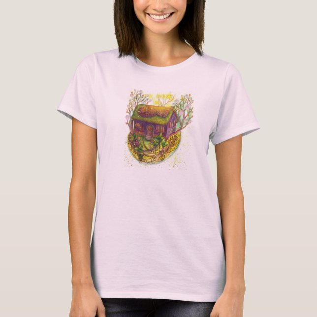 Camiseta hogar dulce lindo ilustracion (Anverso)