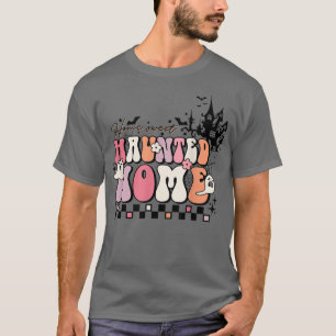 Camiseta Hogar dulce y embrujado Retro Groovy Hallowee