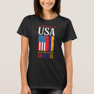 Camiseta Hogar En Estados Unidos Corazón De Armenia Patriót