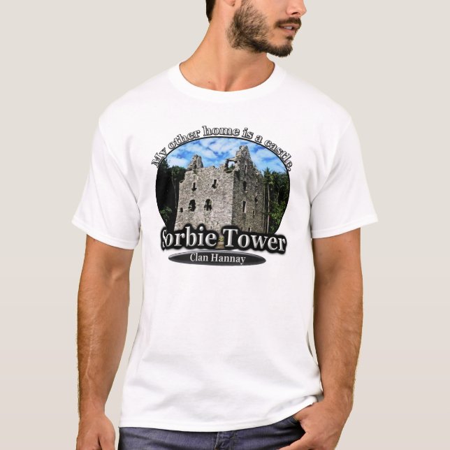 Camiseta Hogar escocés del castillo de la torre de Hannay (Anverso)