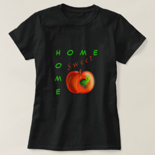 Camiseta Hogar Feliz Gusano En Apple