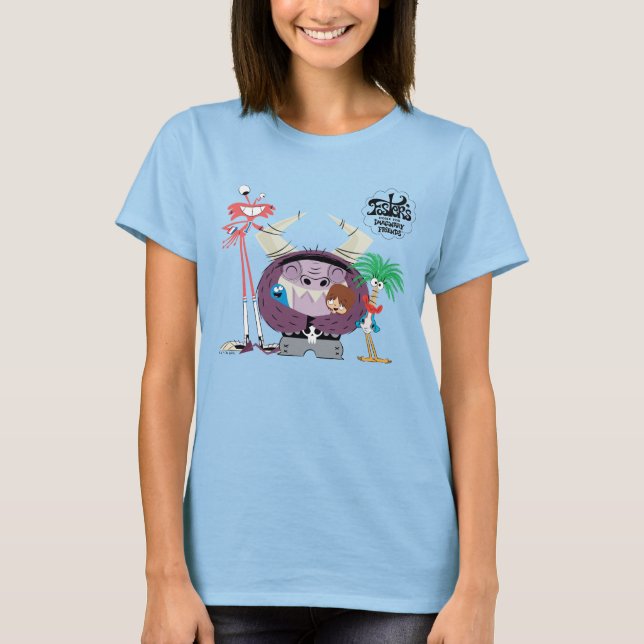 Camiseta Hogar Foster para amigos imaginarios | Abrazo grup (Anverso)