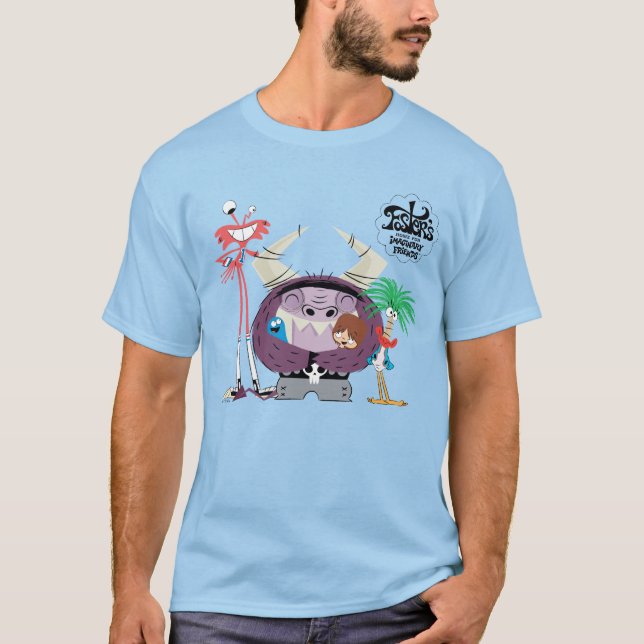 Camiseta Hogar Foster para amigos imaginarios | Abrazo grup (Anverso)