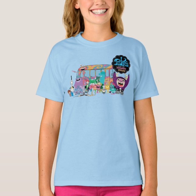 Camiseta Hogar Foster para amigos imaginarios | Autobús esc (Anverso)