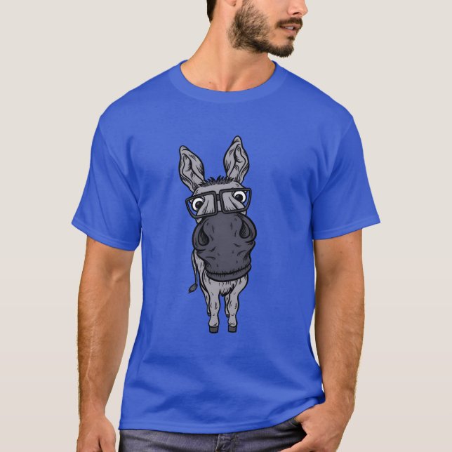 Camiseta Hogar Granja de burro Horse Mule Pack Animal Donke (Anverso)