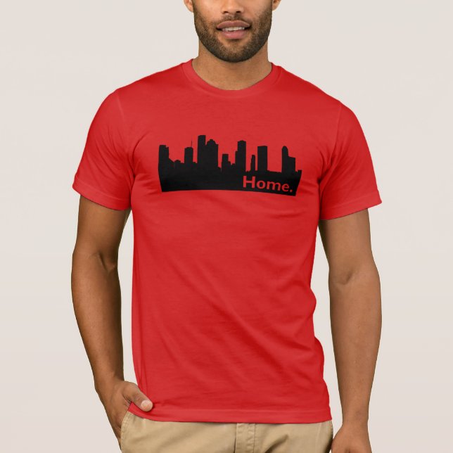 Camiseta Hogar - horizonte de Houston (Anverso)